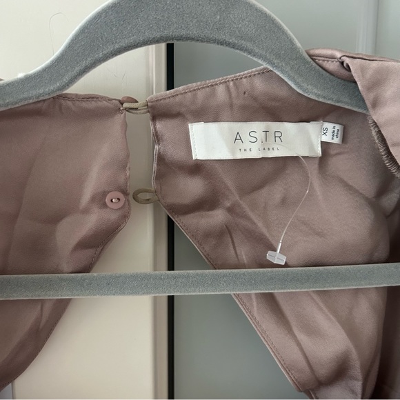 NWT ASTR Gracie Satin Midi Dress Gunmetal - Picture 5 of 6